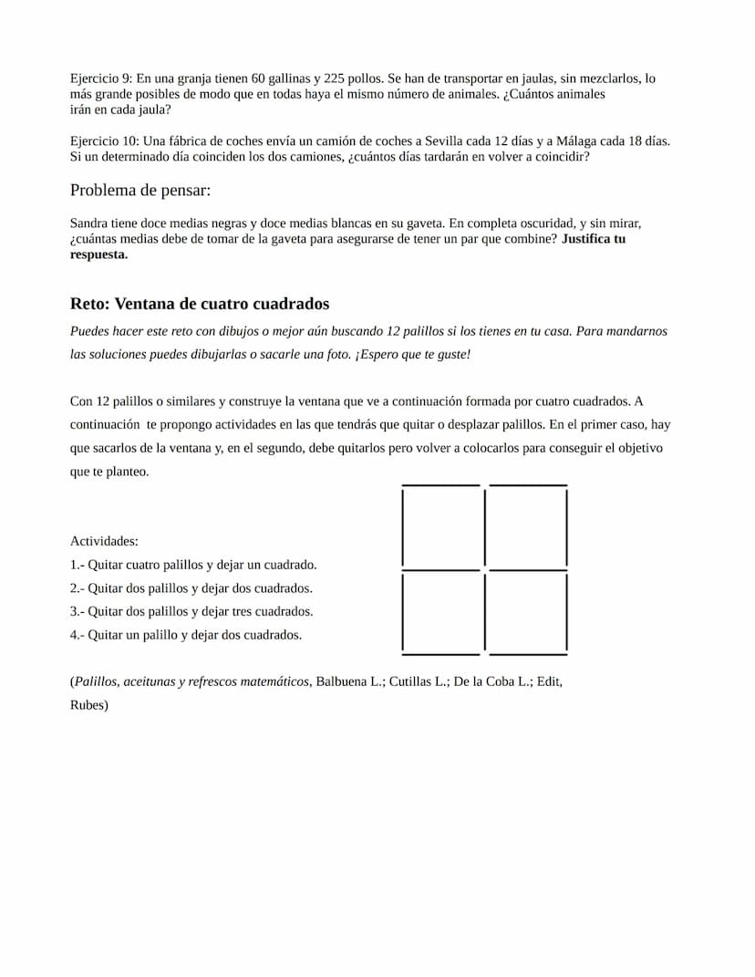 Tarea_06 Repaso de criterios de divisibilidad, divisores de un número y factorización
Vamos a recordar los criterios de divisibilidad que tr