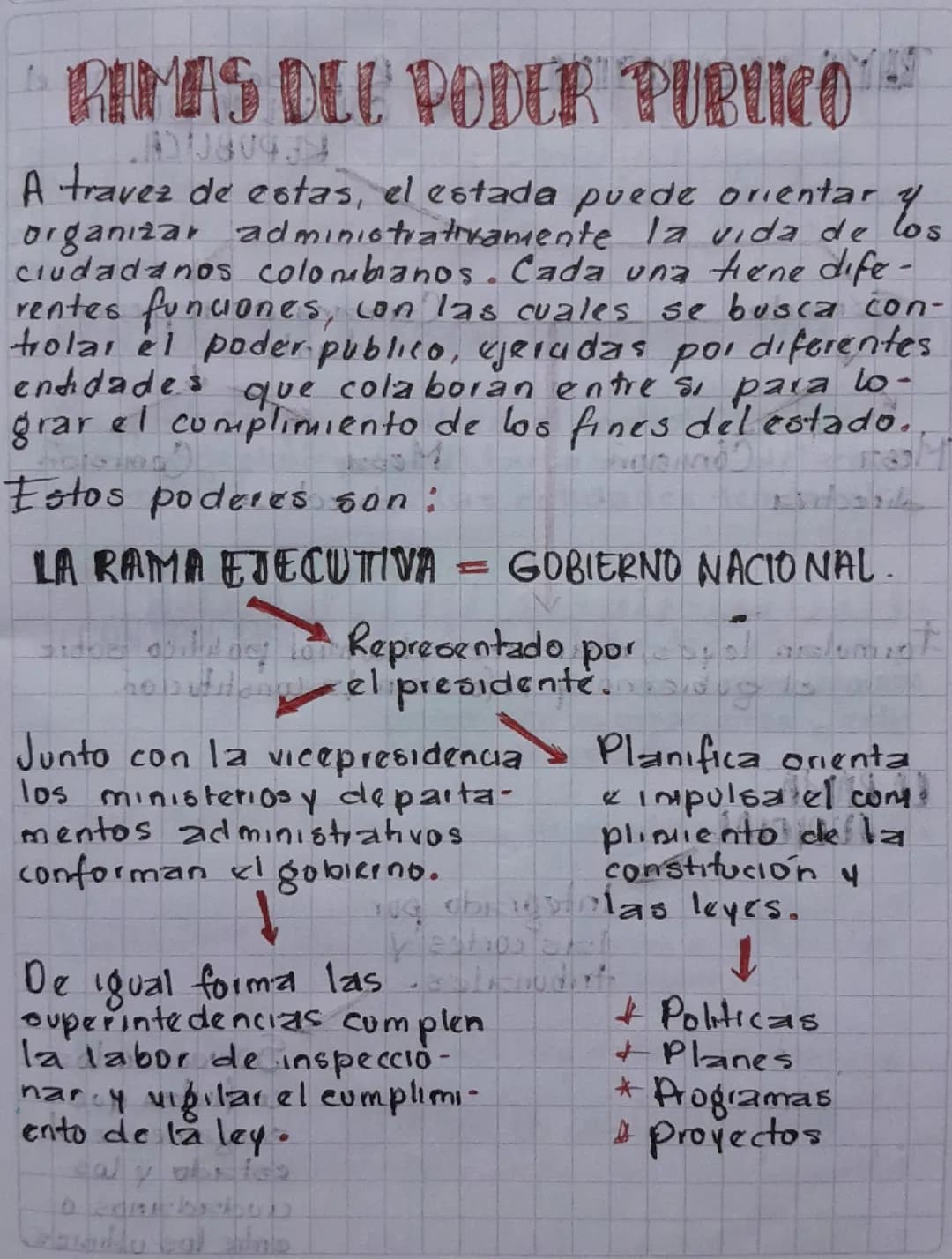 Las ramas del poder público en Colombia 