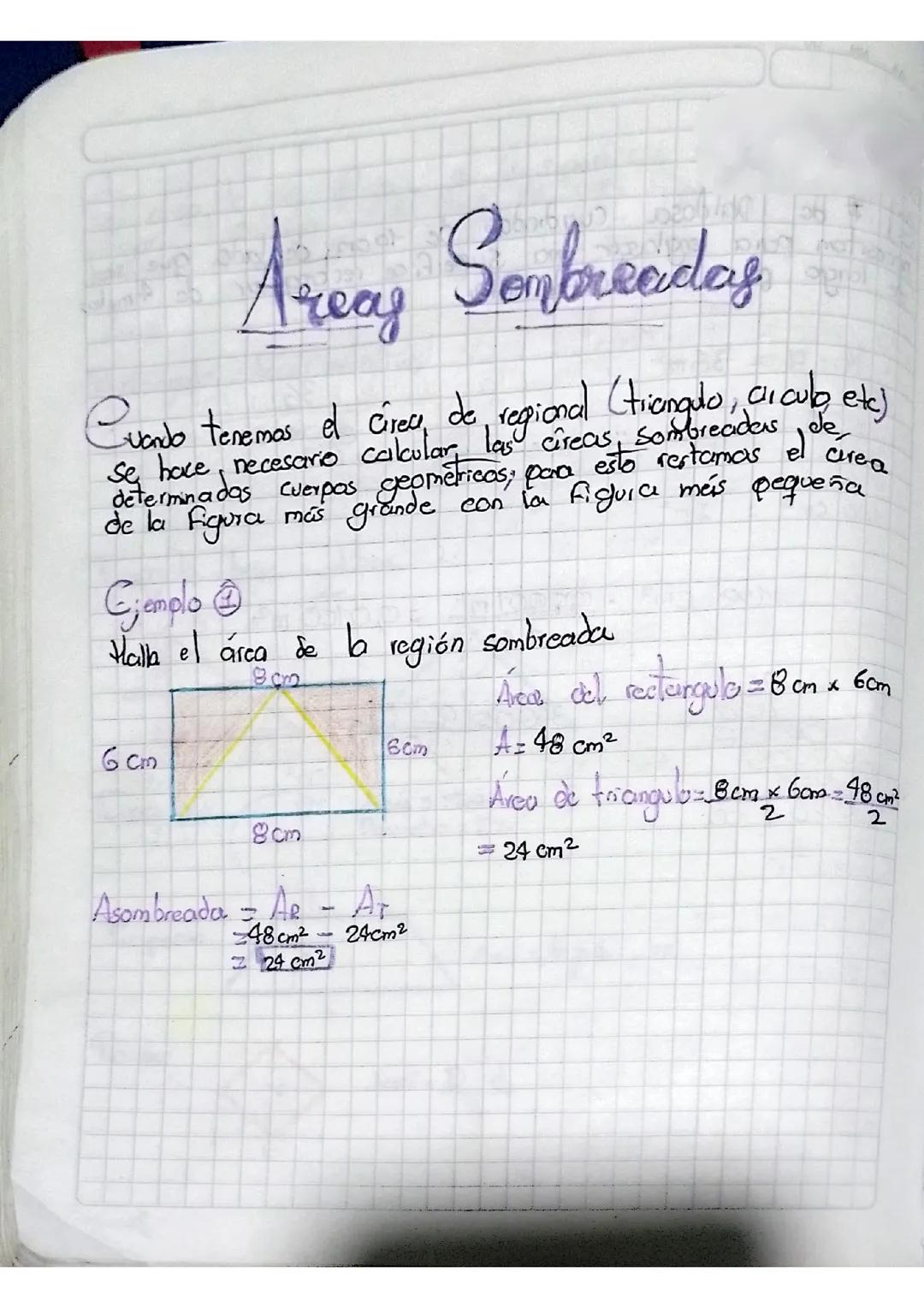 Áreas sombreada 