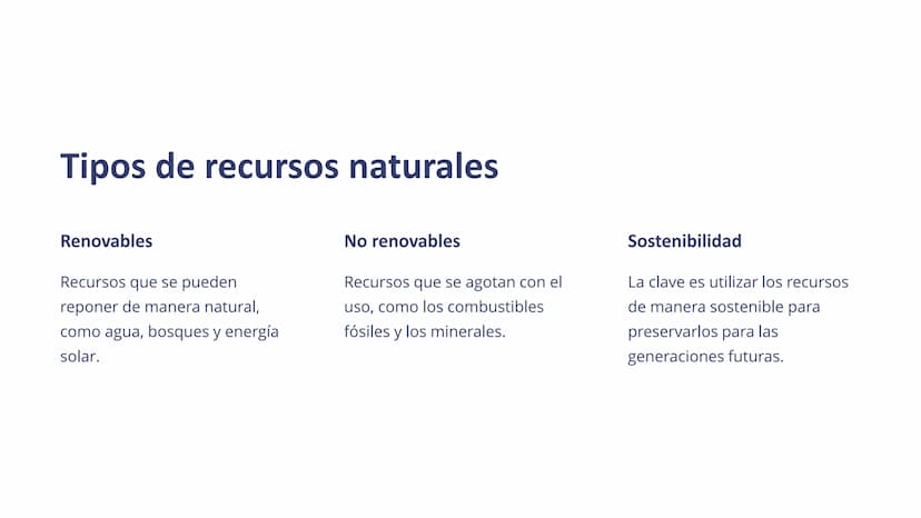 Geografía de los
recursos naturales
La geografía de los recursos naturales se enfoca en la
distribución, explotación y sostenibilidad de los