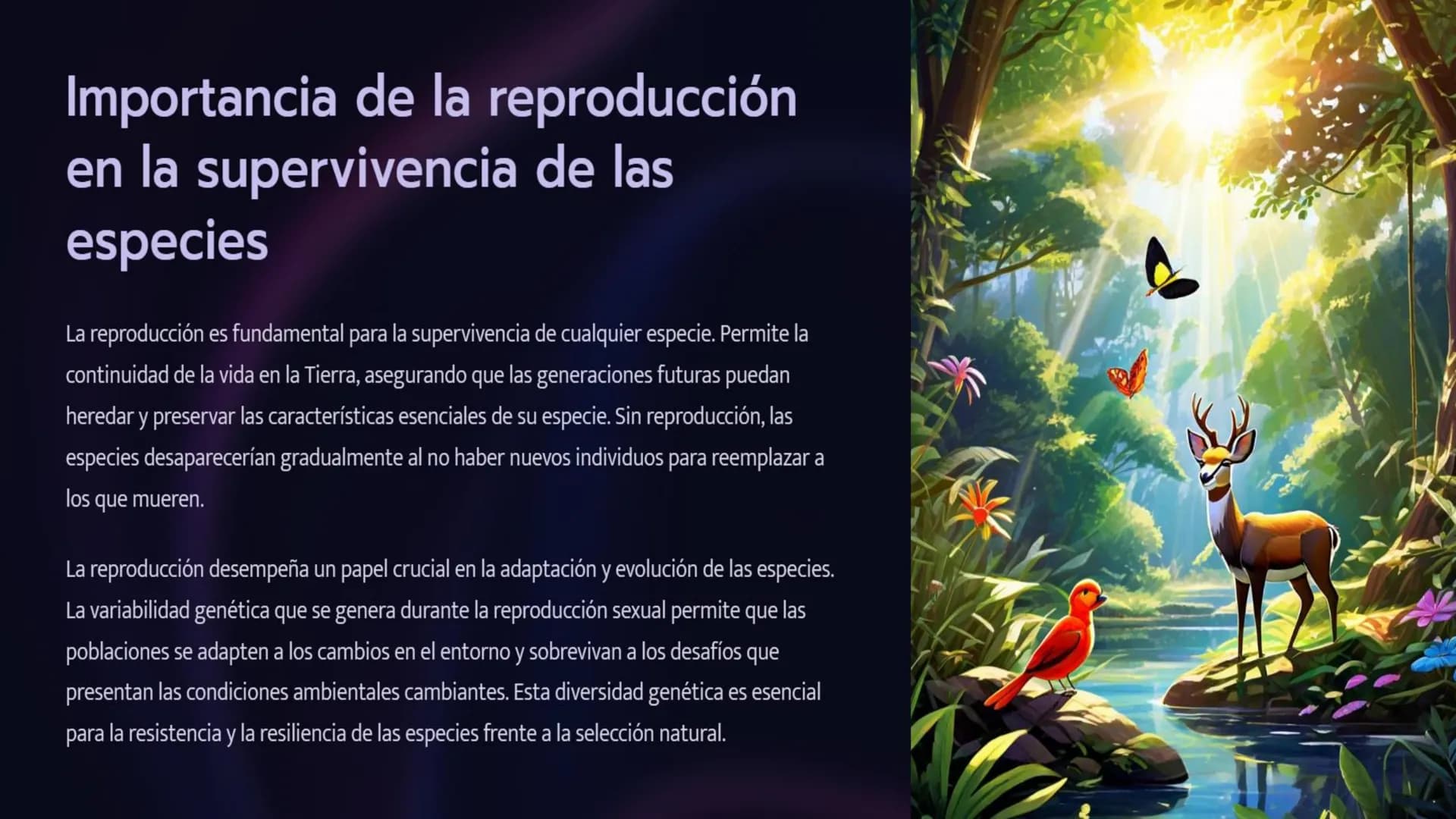 Introducción a la
Reproducción en Seres
Vivos
La reproducción es un proceso fundamental para la vida, permitiendo la perpetuación de
las esp