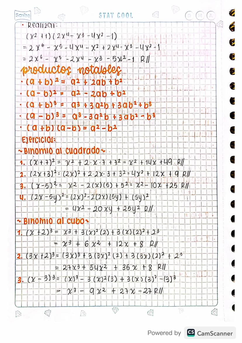 M
KEEP IT SIMPLE
D
Scribe
3. FACTORIZACIÓN.
polinomio En la variable real x es cualquier
expresión de la Forma:
P(x)= an x + α n + 1 x n − 1