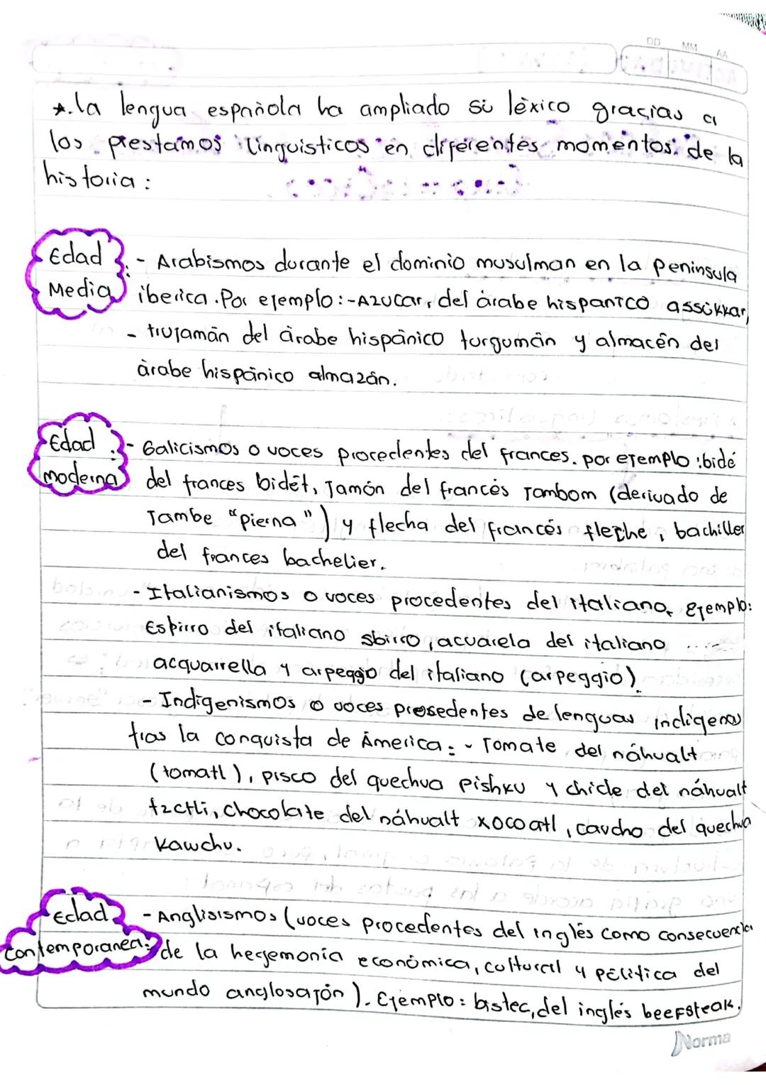 ACTIVIDAD (LIBRO)
10
03
24
calcos Semanticos y prestamos
lingwisticos.
Ona.
*. El calco semantico es la adopción de un
un significado
extran