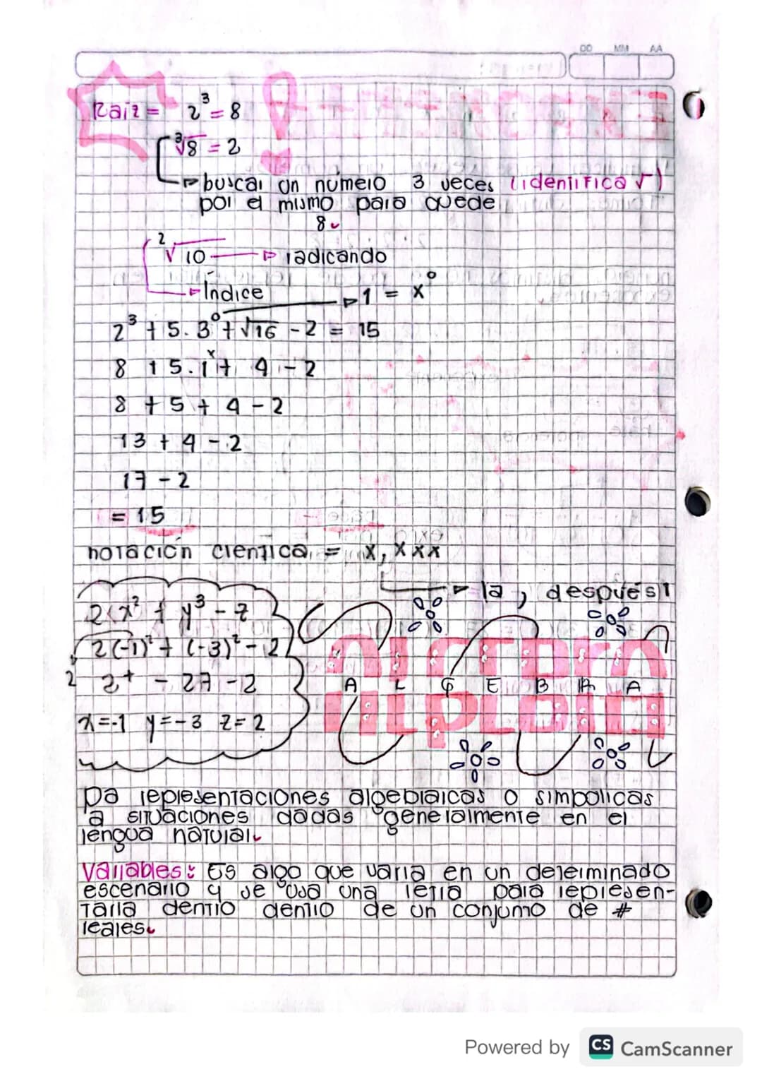 (Feb/7/24)
.
DD MM AA
00
Trepresentado por comas principales
Organizar la información pala la comprenson de
un poblema que involucia algunos