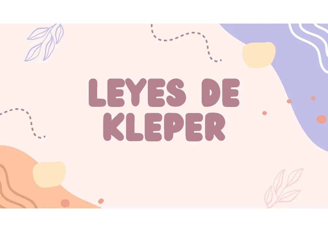 Leyes de Kepler 