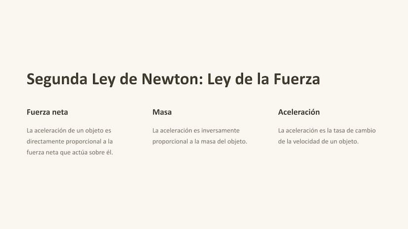 las Leyes de Newton
Las leyes de Newton son principios
fundamentales de la física que describen el
movimiento de los objetos. Estos principi