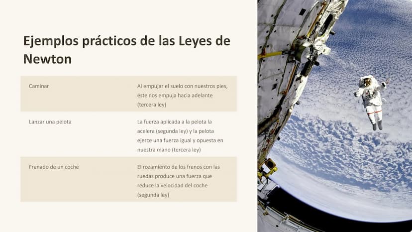 las Leyes de Newton
Las leyes de Newton son principios
fundamentales de la física que describen el
movimiento de los objetos. Estos principi