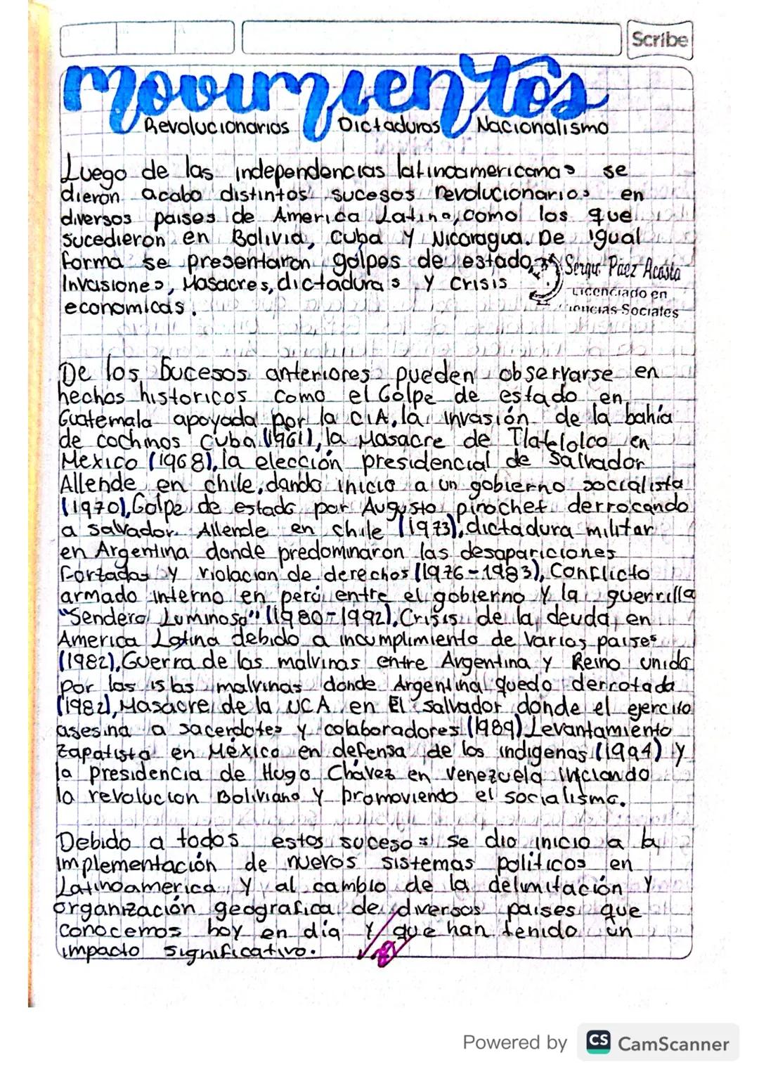 Revoluciones, Dictaduras y Nacionalismo: Historia y Contexto