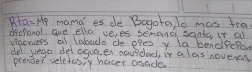 La tradición oral regional, nacional y universal.
Analiza y conoce = Cuando
historias
un anciano relata viejas.
a sus nietos esta transmitie