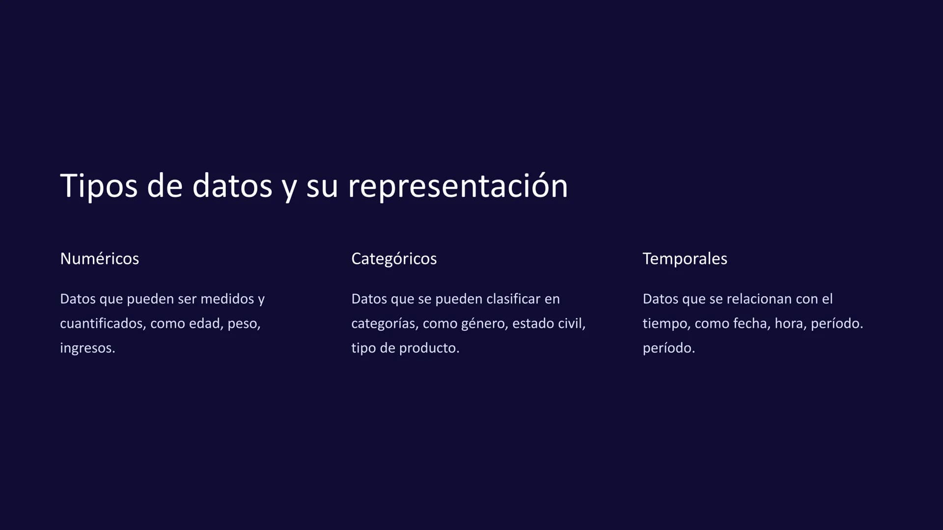 Análisis de datos:
Tablas, gráficos, estadística
descriptiva
El análisis de datos es una herramienta fundamental para
fundamental para compr