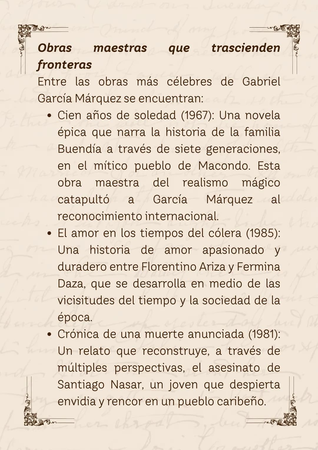 GABRIEL GARCÍA MÁRQUEZ
UN MAESTRO DE LA NARRATIVA
have LATINOAMERICANA
Alatro
swas ver
about her
ник
was getting it lost mak
but desolar
Int