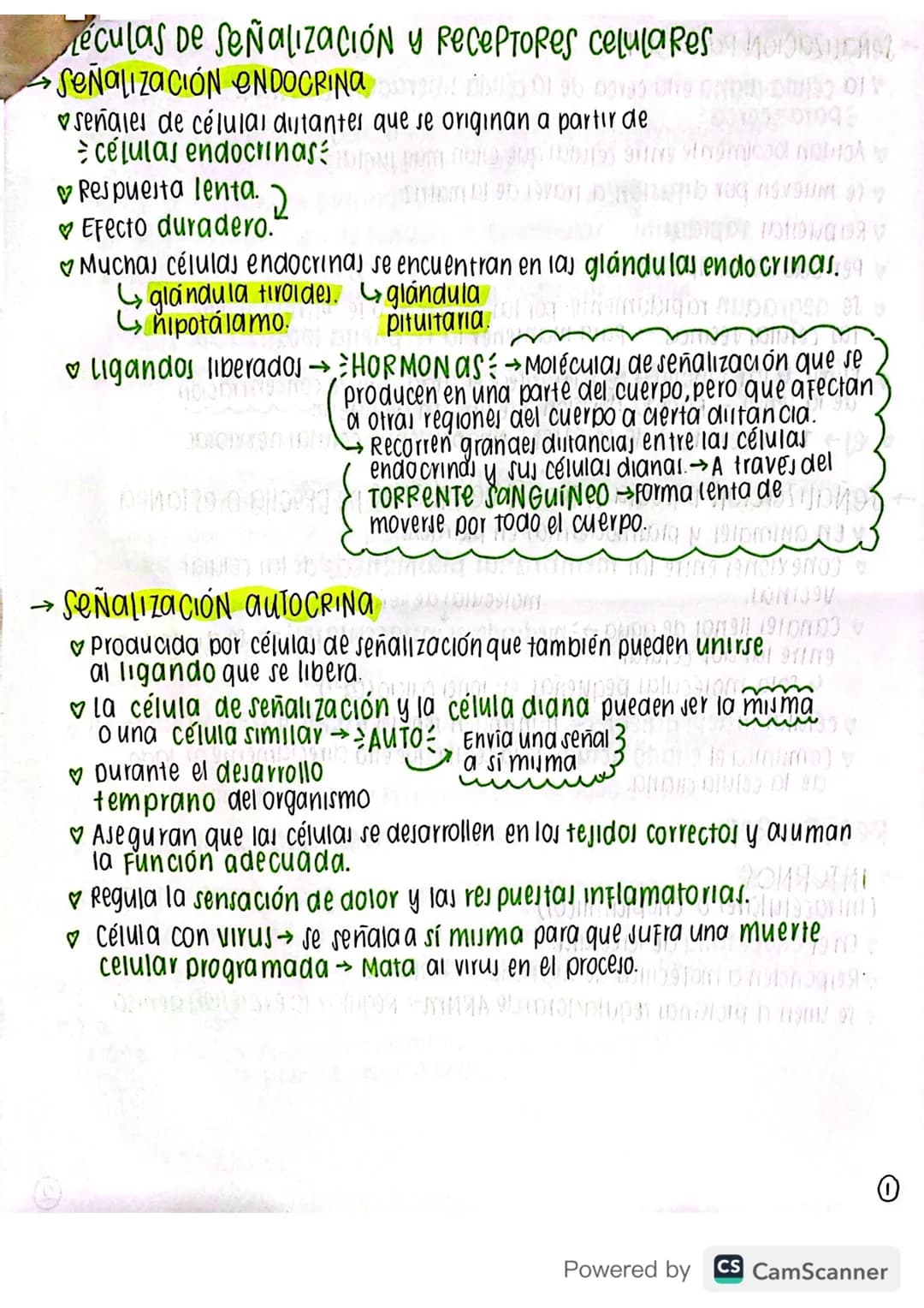 Biología grado 10 y 11 - Señalización y Receptores Celulares