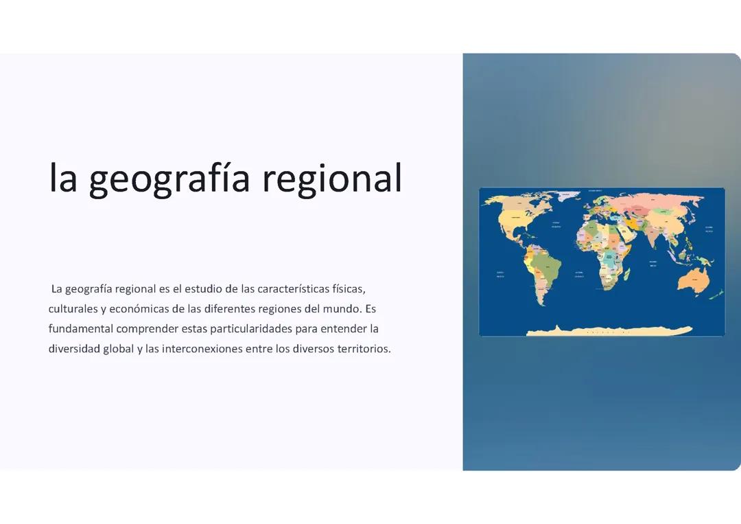 Geografía regional
