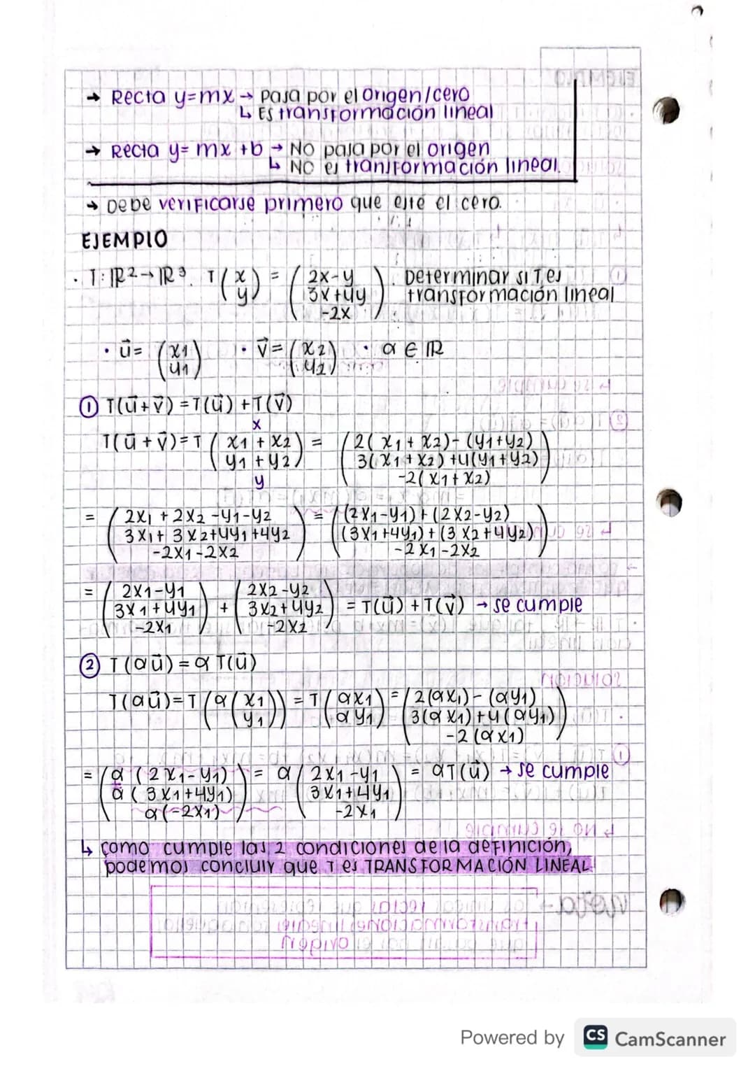 Abril 12/202
Abril 12/2023
transformación lineal
Sean v
DEFINICIÓN Sean vy. W espacios vectoriales y es una
Función que asignal a cada vecto