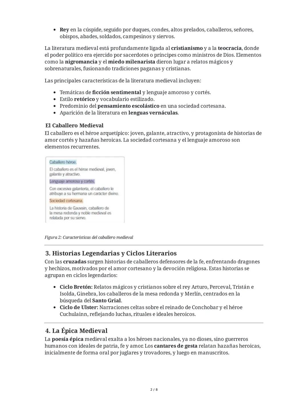 ## Literatura Medieval

### 1. Introducción y Exploración

La unidad didáctica sobre literatura medieval está dirigida a estudiantes de grad