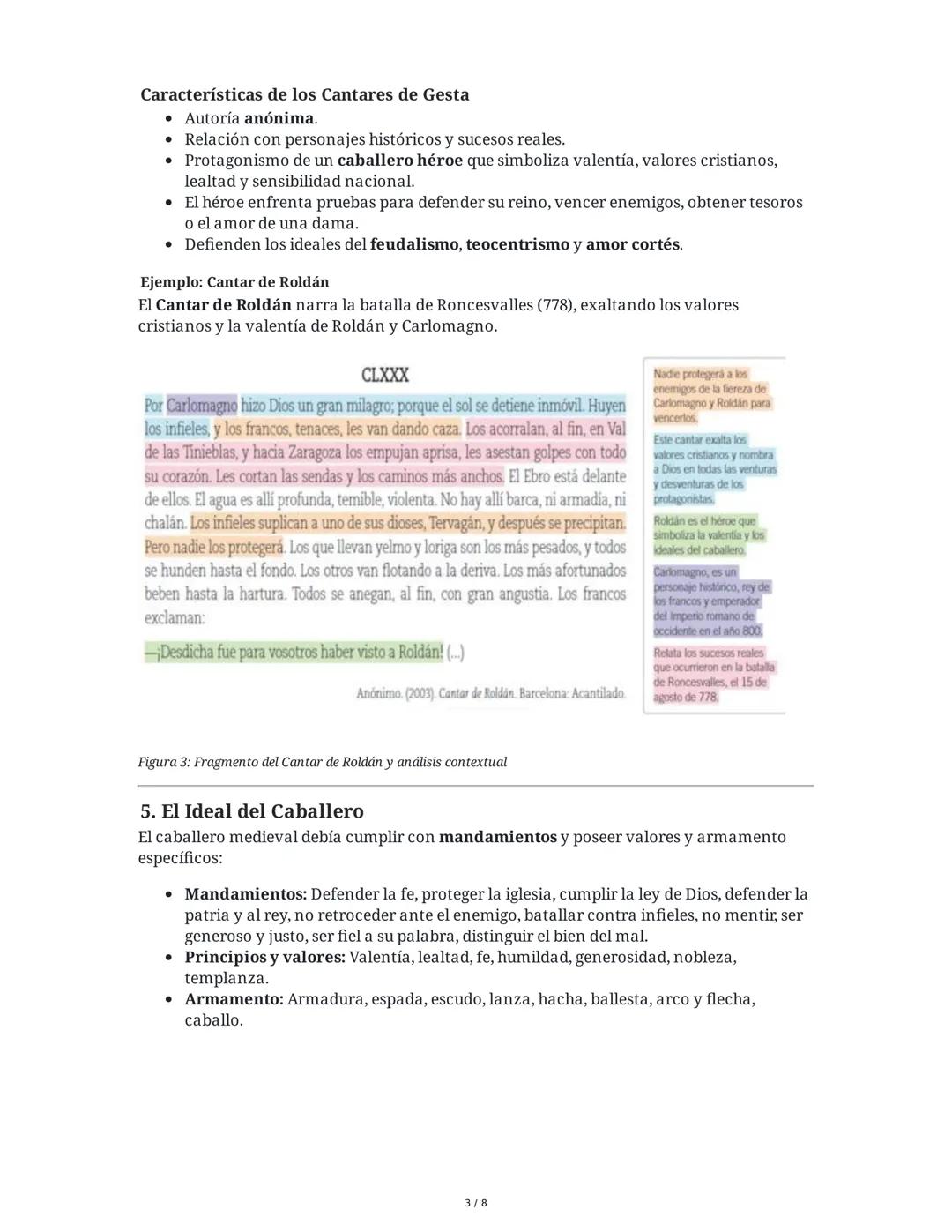 ## Literatura Medieval

### 1. Introducción y Exploración

La unidad didáctica sobre literatura medieval está dirigida a estudiantes de grad