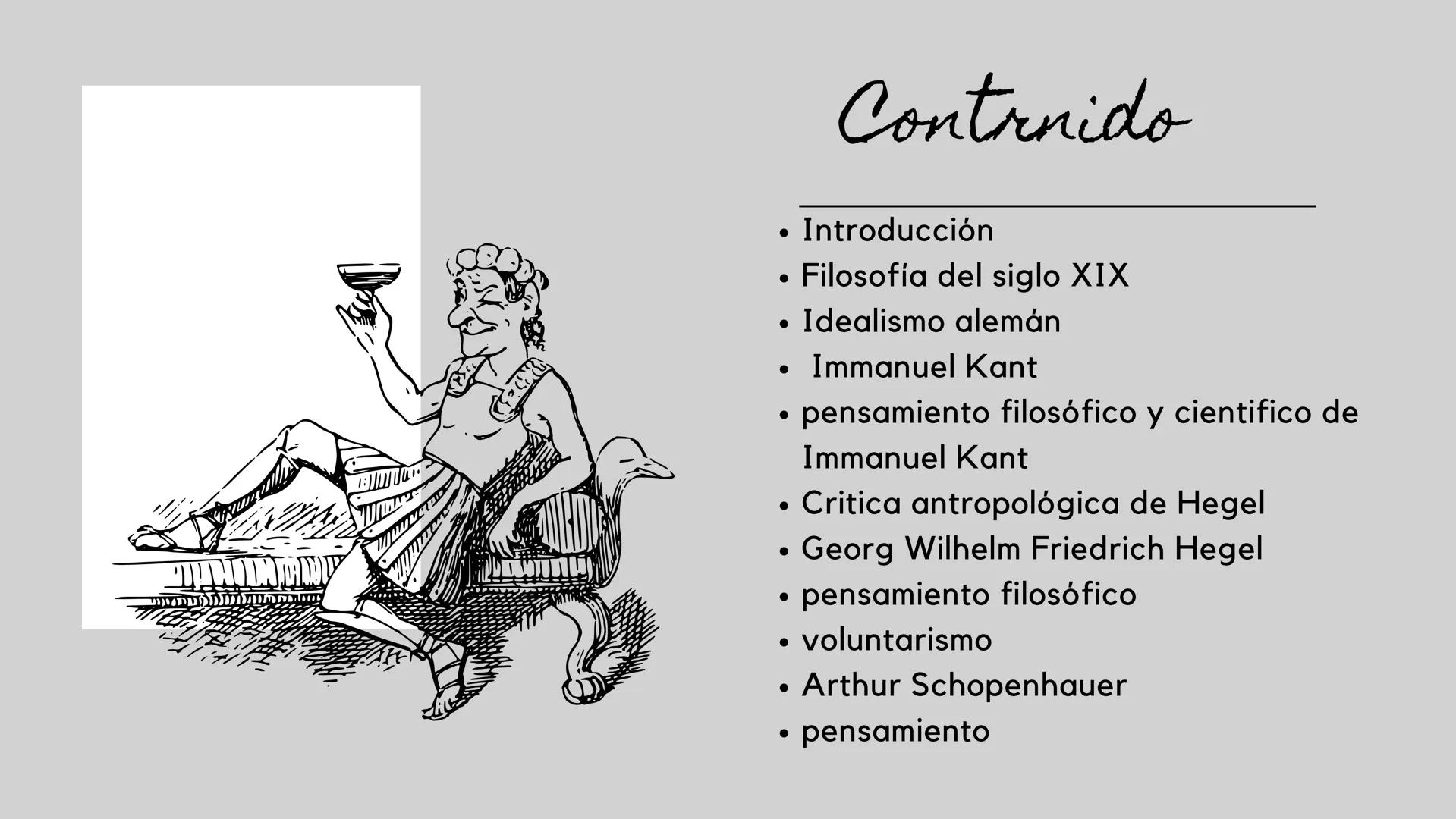 Filosoofia
ModeAna
SIGLO XIX 纫
Contenido
• Introducción
• Filosofía del siglo XIX
• Idealismo alemán
• Immanuel Kant
⚫ pensamiento filosófic