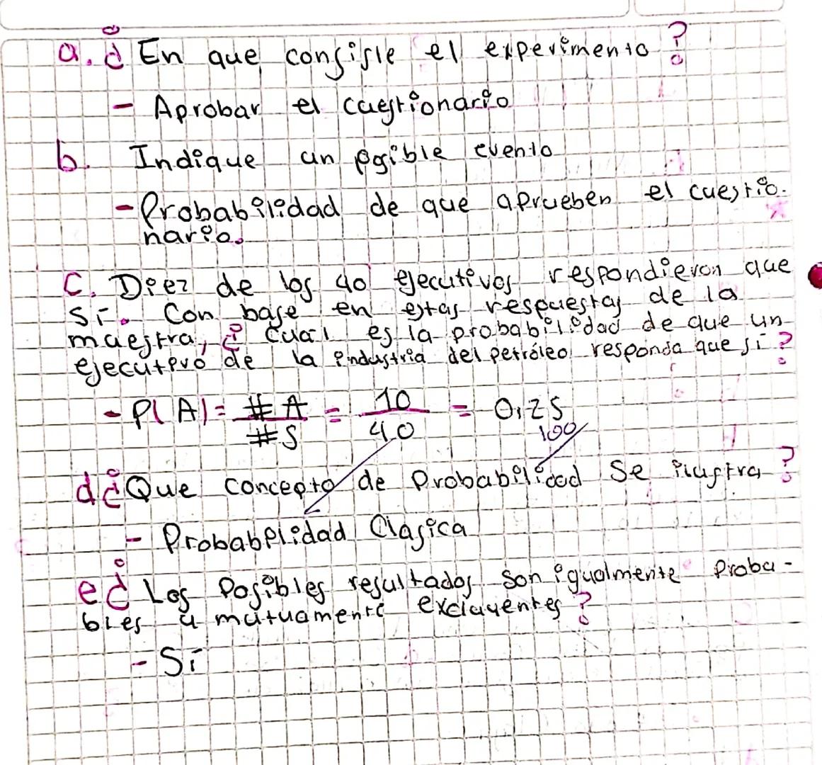 Probabilidad
Mide que tan probable es la ocurrencia de un
evento determinado. La probabilidad se mide del
0 al 1. Existen diferentes formas 