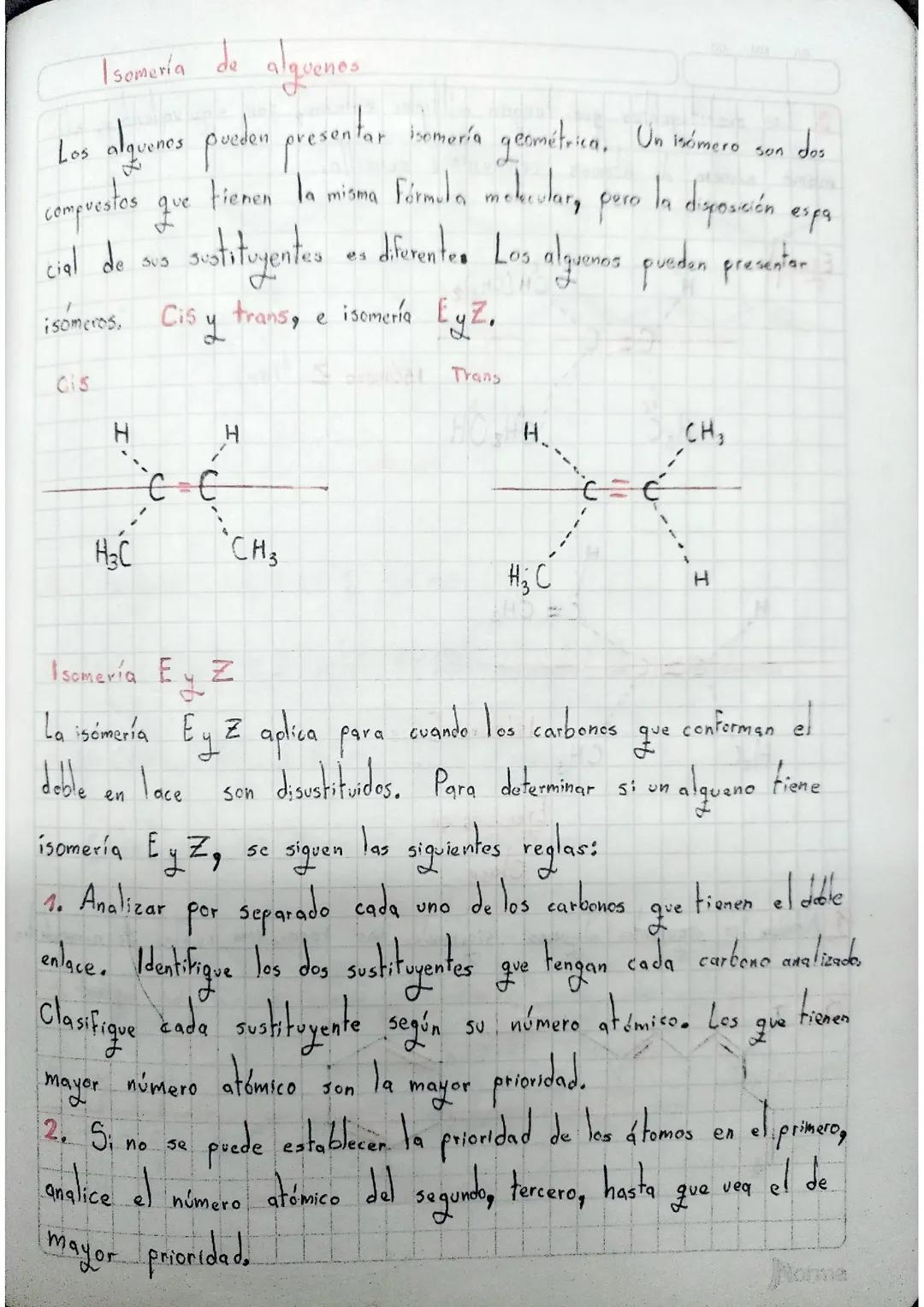 Isomerías Cis y Trans: Conceptos Básicos para Estudiantes