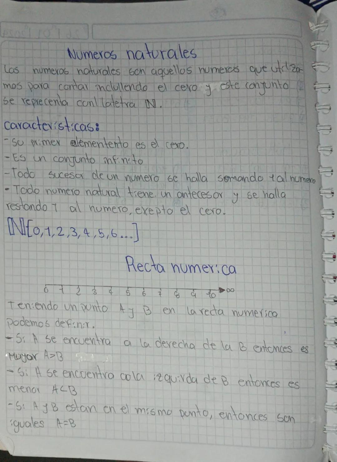 # Numeros naturales

Las numeros naturales son aquellos numeros que utiliza
mos para contar inclullendo el cero y este conjunto
se reprecent