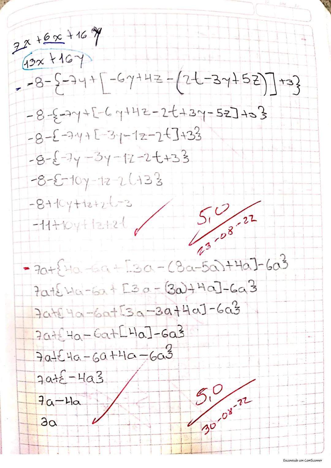 # Signos de agrupación

Se utilizan para reunir terminos, o expresiones
algebraicas relacionadas par las diferentes
operaciones aritmeticcis