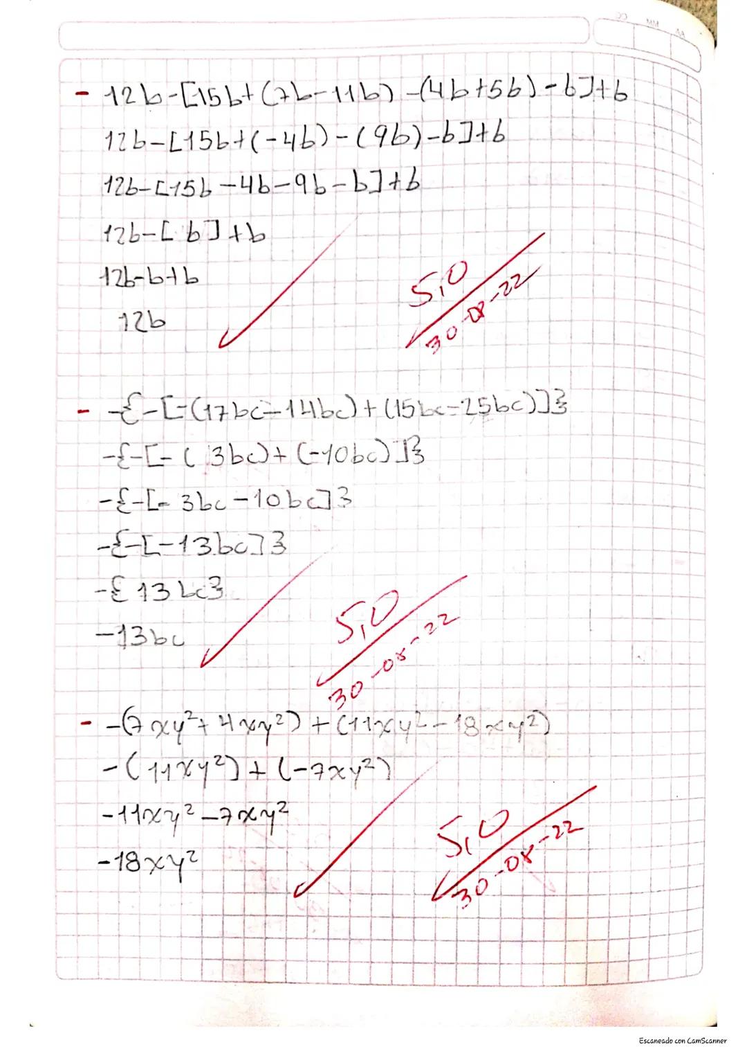 # Signos de agrupación

Se utilizan para reunir terminos, o expresiones
algebraicas relacionadas par las diferentes
operaciones aritmeticcis