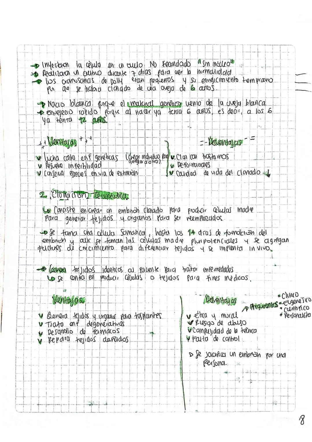 CloNACIÓN Procesos - (NO Sexual) para obtener organismos
Identicos ya desamullados.
Se obhere on Clon copia identica del organirmo Clanado.
