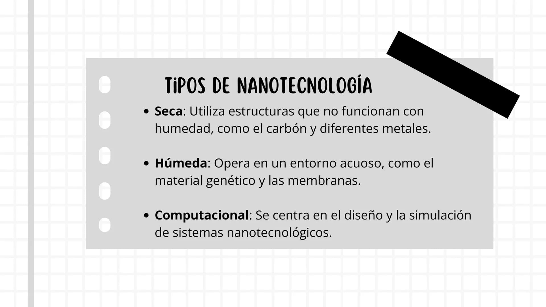 Д
NANOTECNOLOGIA • ¿QUÉ ES LA NANOTECNOLOGÍA?
La nanotecnología es la ciencia, ingeniería y
tecnología que se realiza a la nanoescala, que e