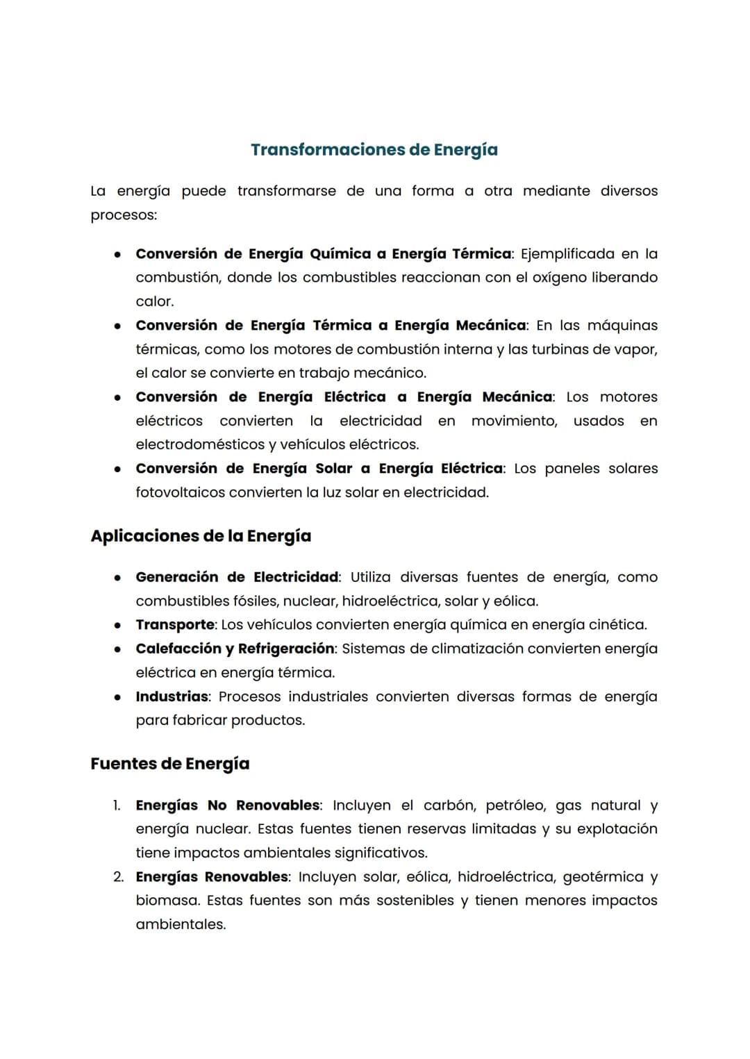 Energía y sus Formas
La energía es un concepto fundamental en las ciencias naturales y la química,
crucial para entender cómo funcionan el u
