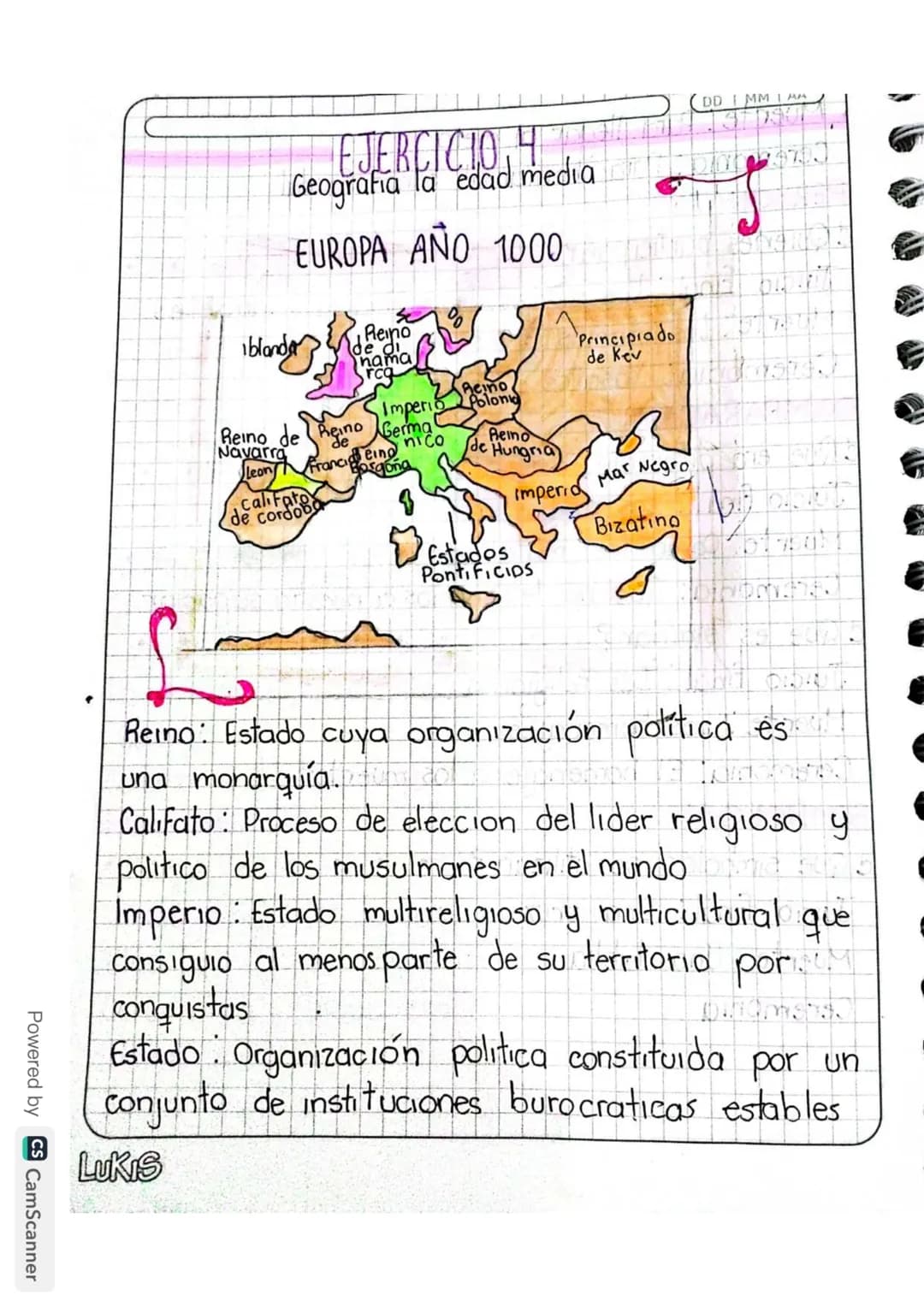 GEOGRAFIA:
plan de
MEJORAMIENTO
DG MM 1AA
El estudiante desarrollara en el cuaderno las 6
ejercicios propuestos y se prepara para la
Sustent