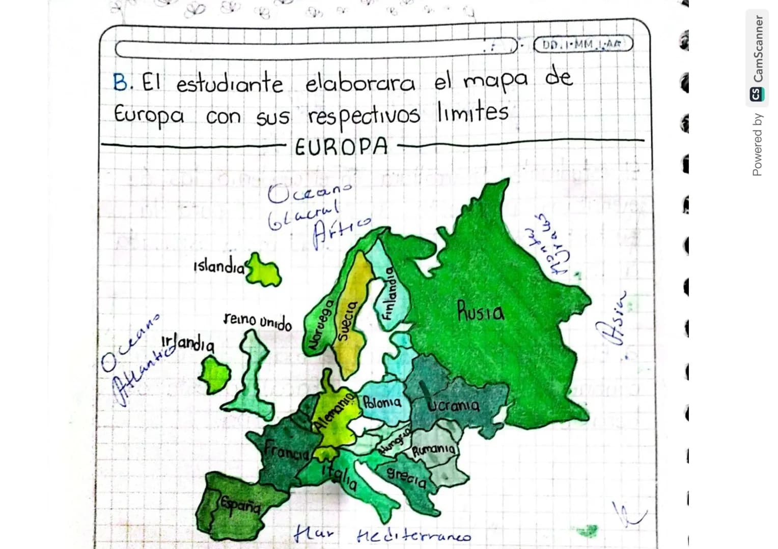 GEOGRAFIA:
plan de
MEJORAMIENTO
DG MM 1AA
El estudiante desarrollara en el cuaderno las 6
ejercicios propuestos y se prepara para la
Sustent