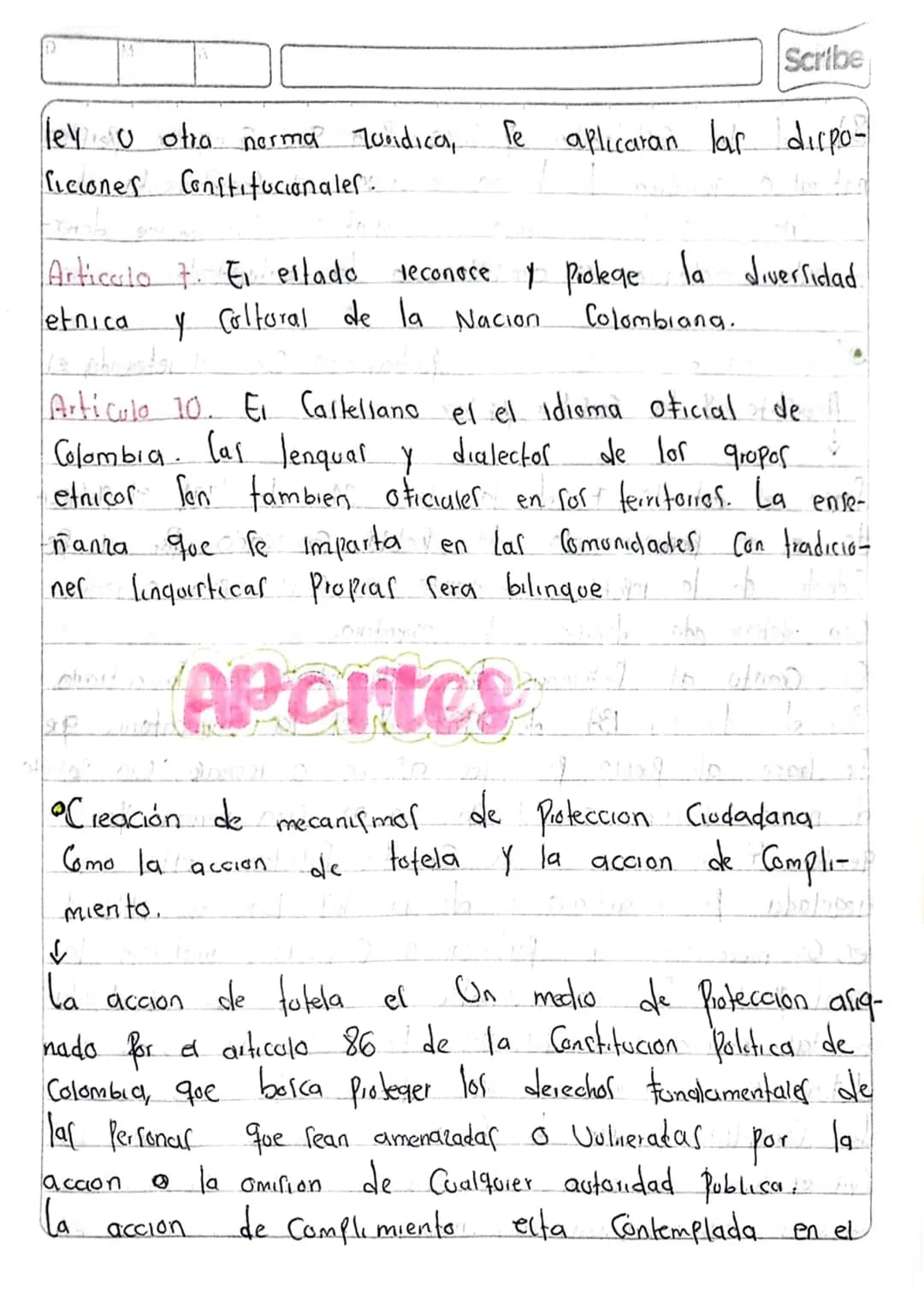 CONSTITUCION POLITICA DE
Scribe
Colombia 1998
7ª Parte =
а
En diciembre de 1990 le Convocaron
Para elegir los representanter a la
Constituye