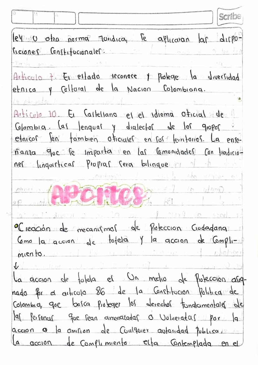 CONSTITUCION POLITICA DE
Scribe
Colombia 1998
7ª Parte =
а
En diciembre de 1990 le Convocaron
Para elegir los representanter a la
Constituye