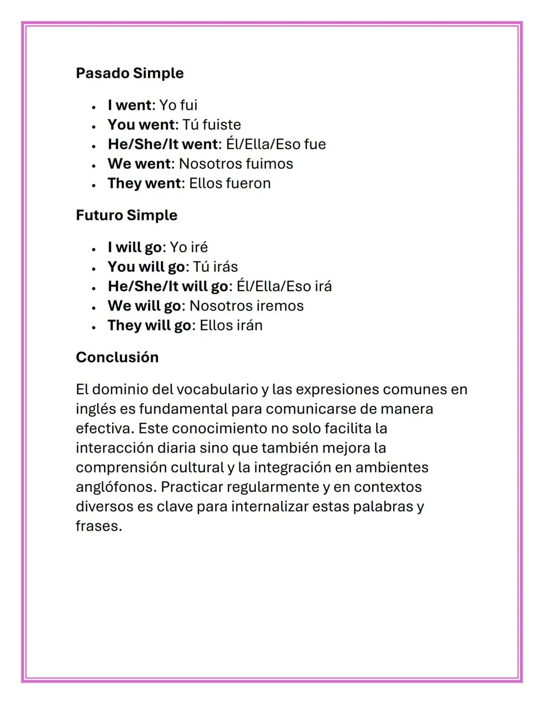 Vocabulario y Expresiones
Comunes en Inglés
Introducción
Aprender vocabulario y expresiones comunes es
esencial para dominar un idioma. En i