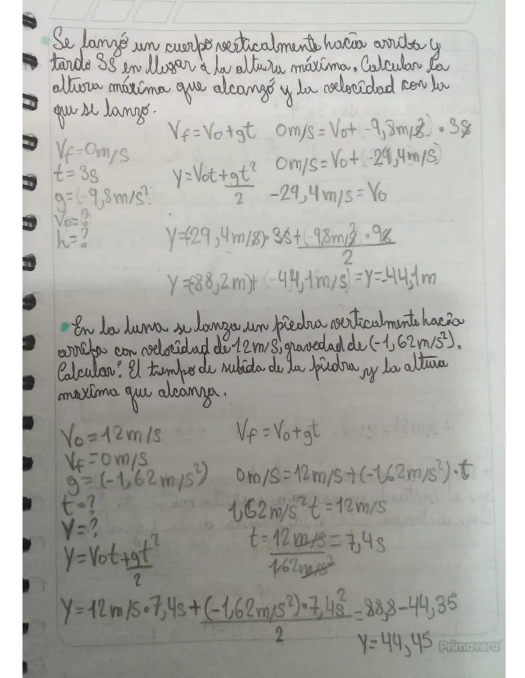•Crida Libre
Velocidad Inicial es cero yo que se encuentra en reporo
- Es un movimento MRUA
Aceleración sempre es - 9,8 m/s²
Ist
"- acelerac