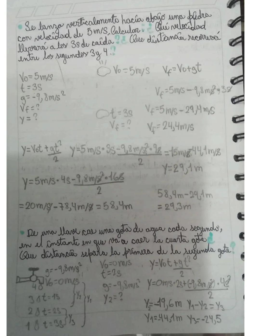 •Crida Libre
Velocidad Inicial es cero yo que se encuentra en reporo
- Es un movimento MRUA
Aceleración sempre es - 9,8 m/s²
Ist
"- acelerac