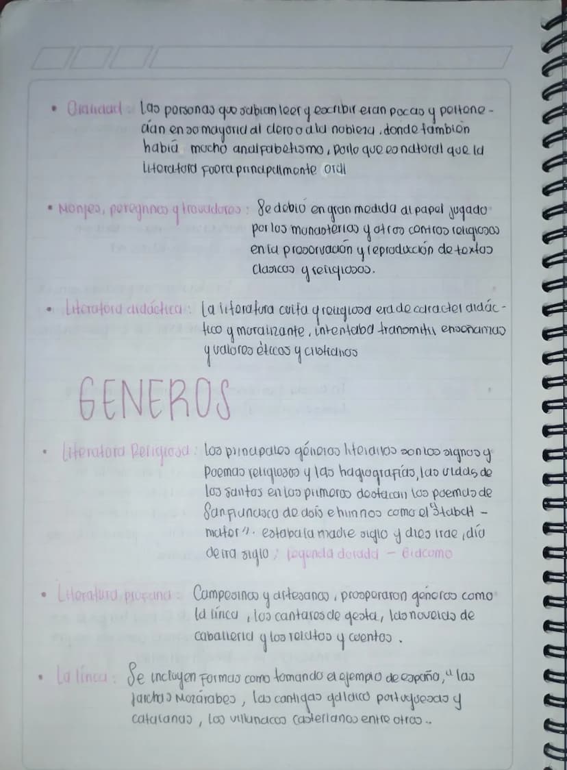 BO
ACTIVIDAD
LITERATURA EN LA EDAD
MEDIA
La literatura medieval es el que se desariollo en ocadente entre los
Siglos y xv. Entre la carda de