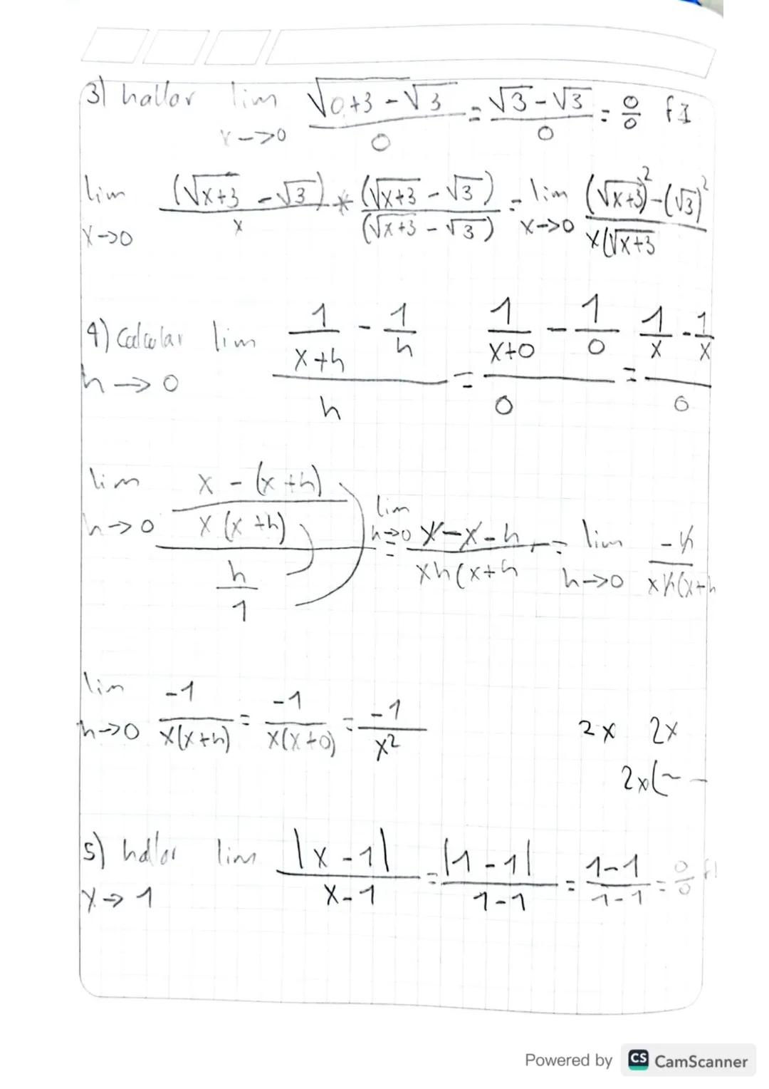 formas Indeterminadas

I forma: $\frac{0}{0}$ Son formos que se deben eliminar Para
Poder halloy un limite.

la forma $\frac{\infty}{\infty}