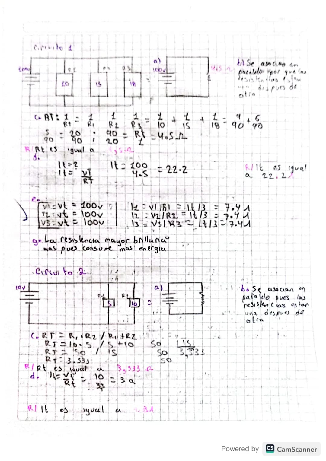 Circuitos Serie, Paralelo
NERIOL Indica que circuitos.
de forma mix ta
a.
C
+
Serie
Mixto
y
es ban en serie, cuales en
pures
Tels
y cuales
b
