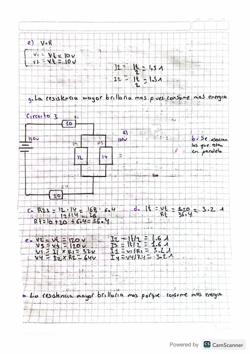 Circuitos Serie, Paralelo
NERIOL Indica que circuitos.
de forma mix ta
a.
C
+
Serie
Mixto
y
es ban en serie, cuales en
pures
Tels
y cuales
b