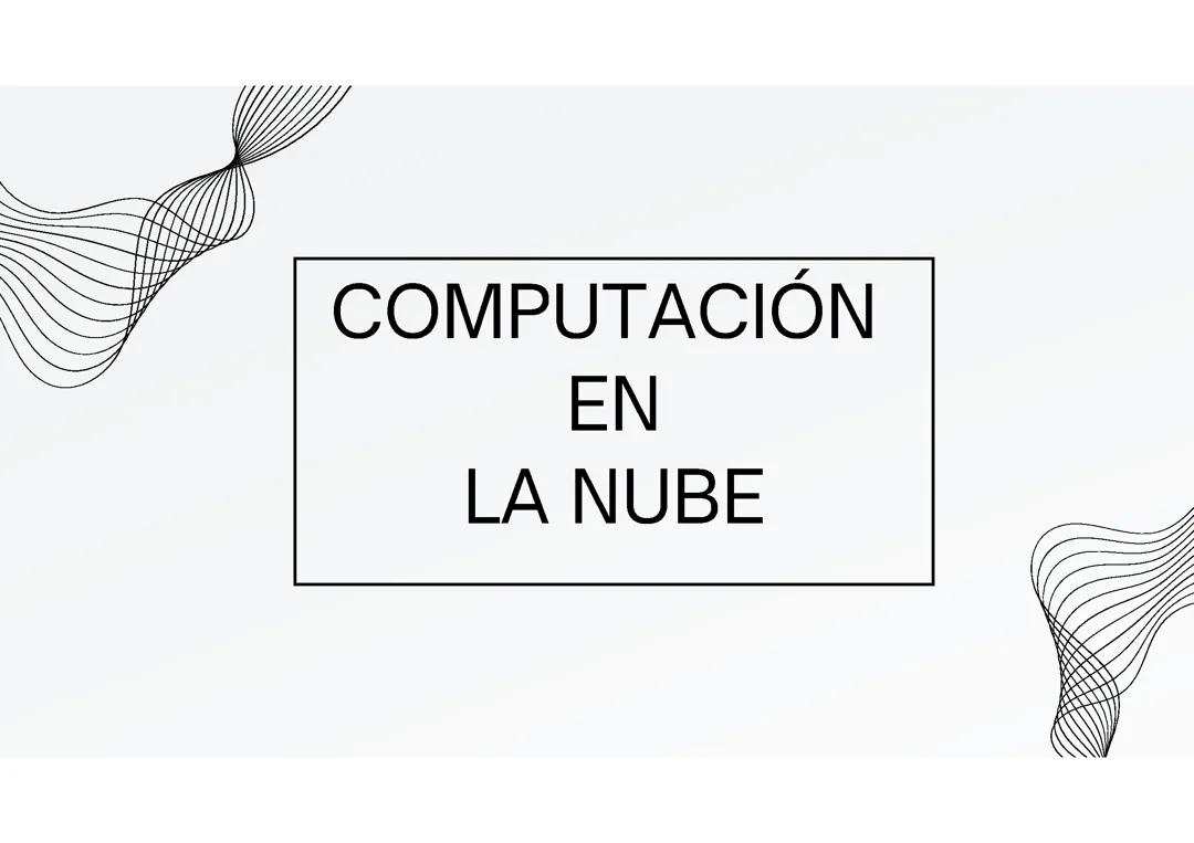 Introducción a la Computación en la Nube