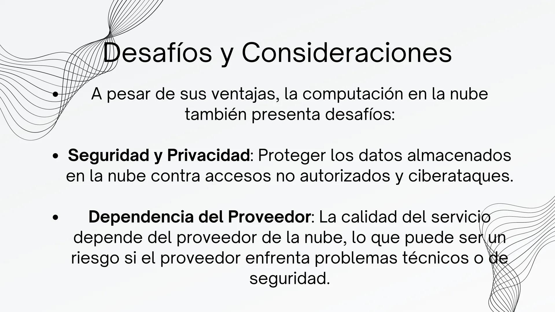 COMPUTACIÓN
EN
LA NUBE ¿Qué es la Computación en la Nube?
La computación en la nube es el acceso a demanda a
recursos informáticos como serv
