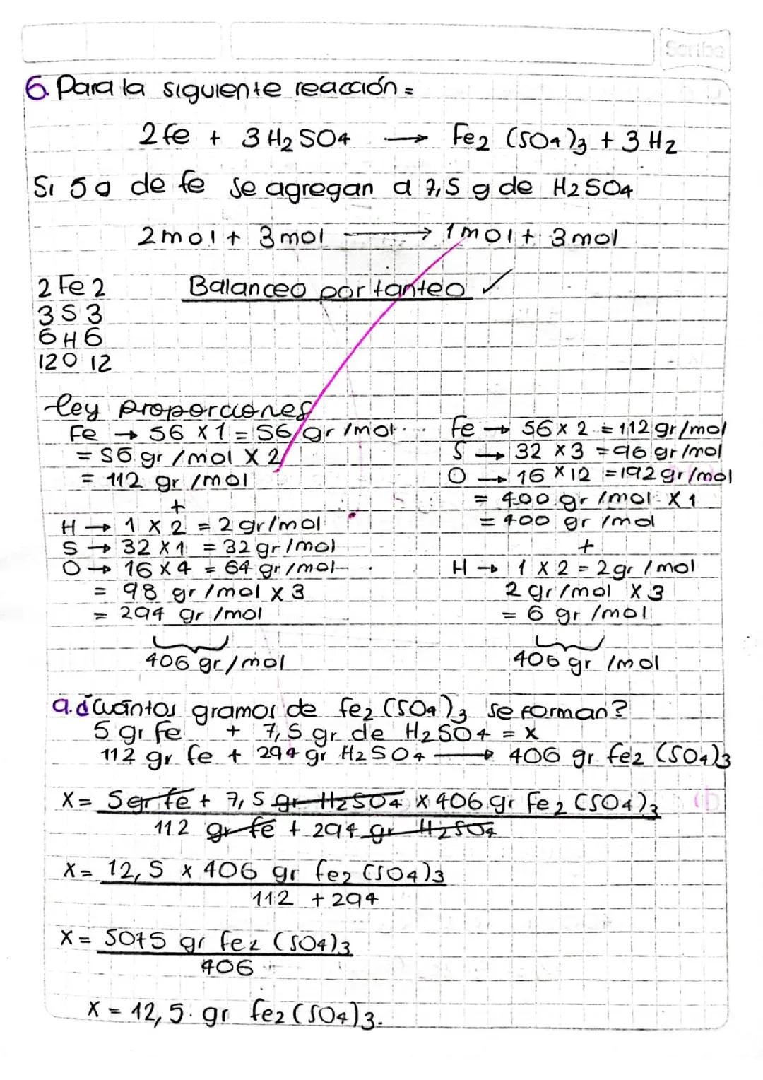 Guía para el Balanceo de Reacciones Químicas: Método de Tanteo