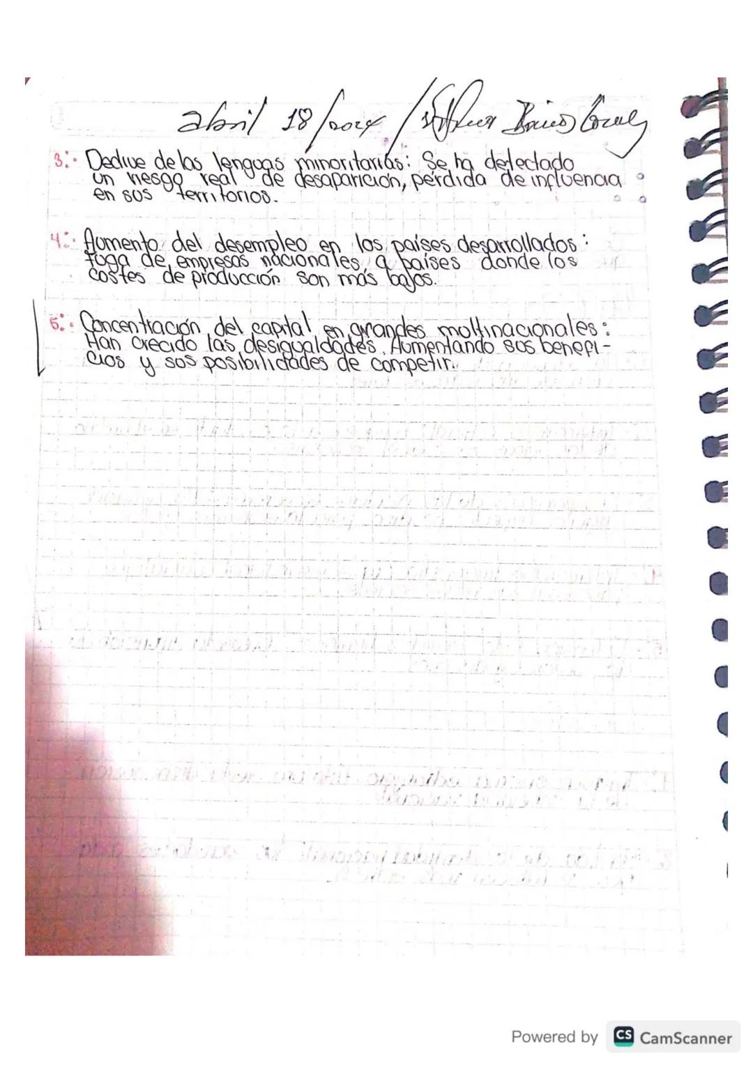ソップשששששש

Guía 3

¿Que es?

Fenomeno económico
otendencia donde las
empresas omercados
se expander interna-
acnalmente.

Globalización: Lar