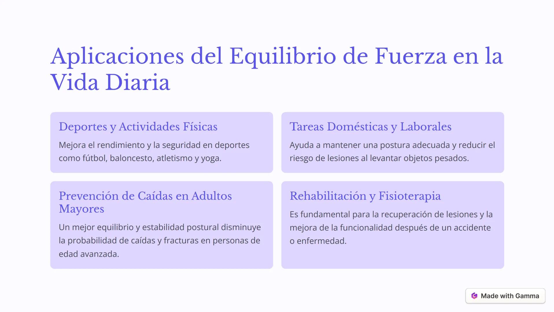 # Introducción al
Equilibrio de
Fuerza

El equilibrio de fuerza es la capacidad de mantener una posición estable y
controlar el movimiento d