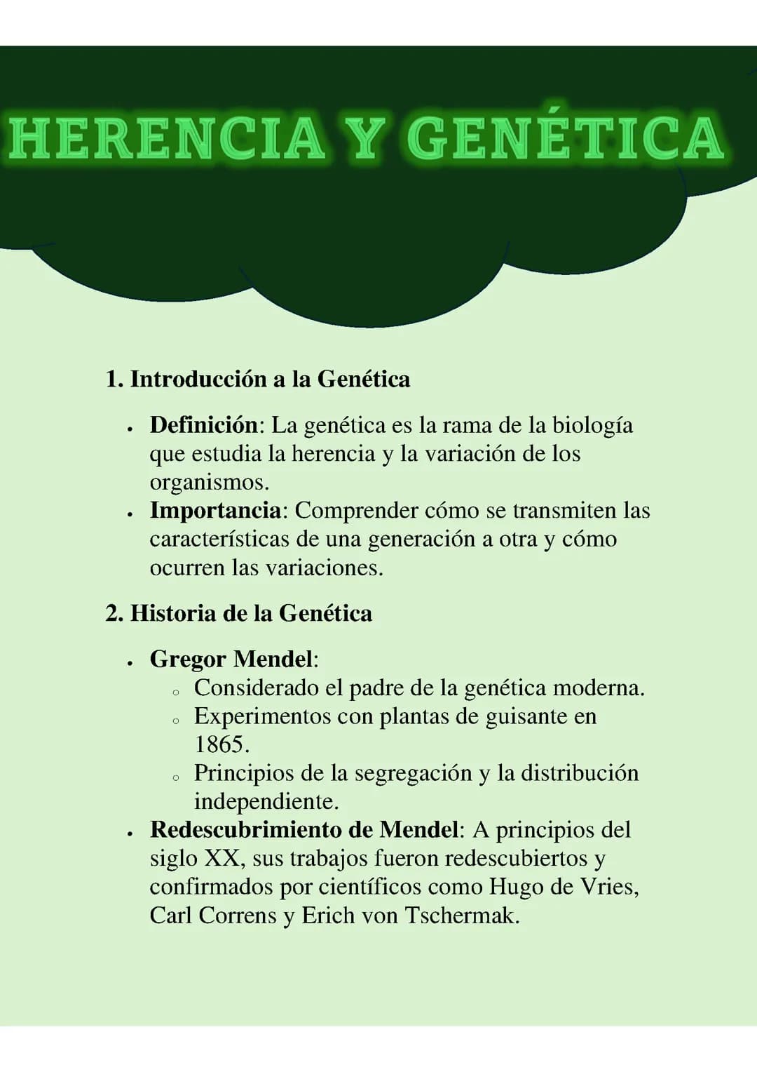 HERENCIA Y GENÉTICA