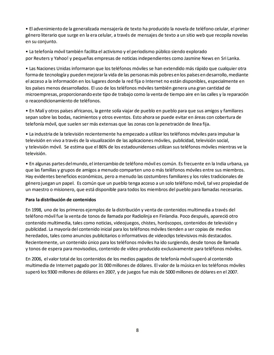 TELÉFONO MOVIL
Un teléfono móvil o teléfono celular es un dispositivo portátil que puede hacer o recibir llamadas a través de
una portadora 