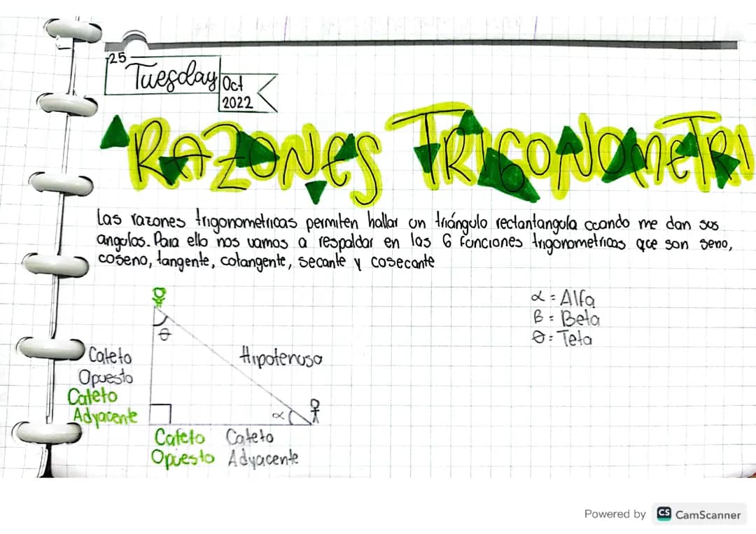 Razones Trigonométricas 