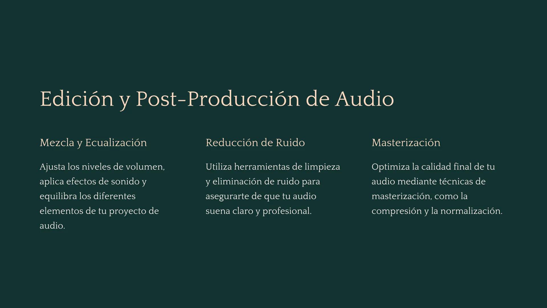 Tecnologías
Multimedia: Creación
y Edición de Contenido
Explore el fascinante mundo de las tecnologías multimedia,
donde el audio, el video 