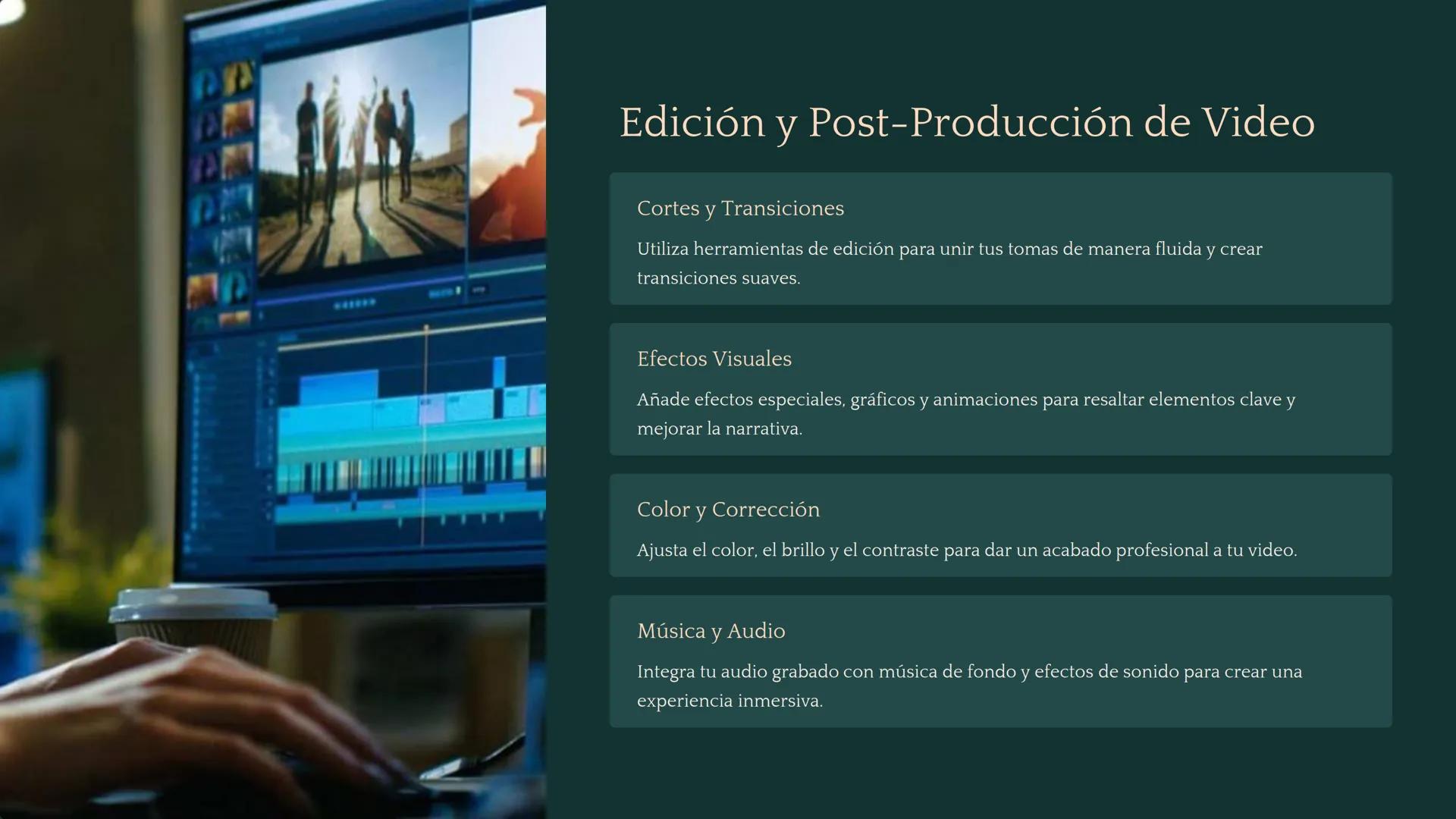 Tecnologías
Multimedia: Creación
y Edición de Contenido
Explore el fascinante mundo de las tecnologías multimedia,
donde el audio, el video 